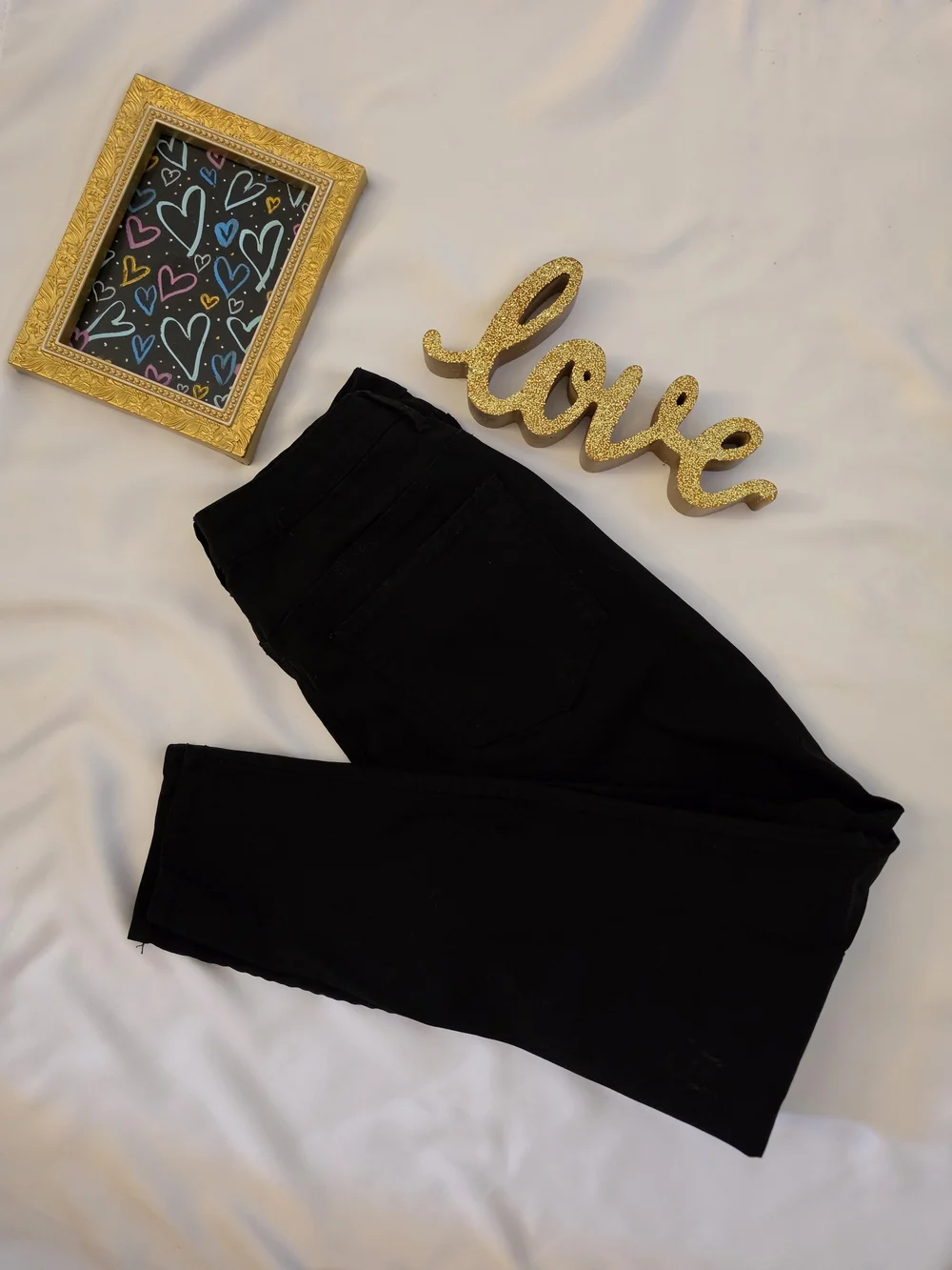 Black High-Waist Skinny Pants - Picture 6 of 8